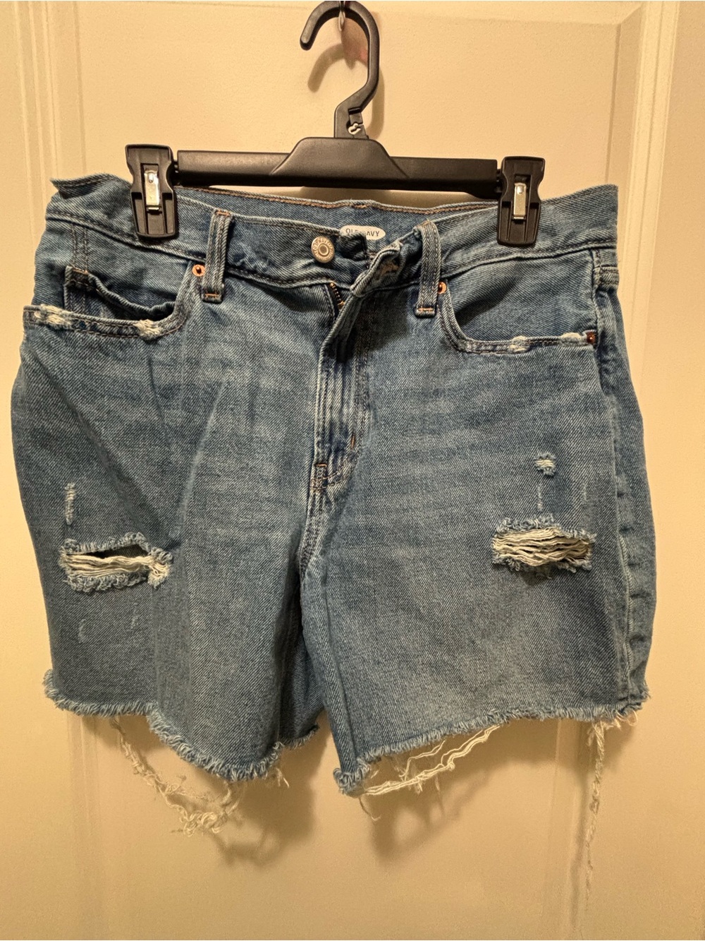 Old Navy Distressed Light Blue Denim Women’s Shorts